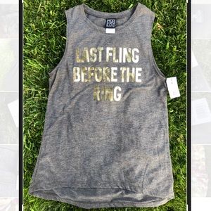 “Last Fling Before the Ring” Tank